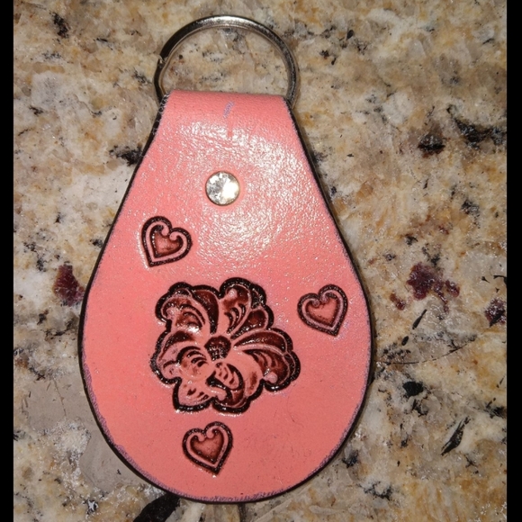 Handcrafted Leather Keychain - Picture 1 of 1